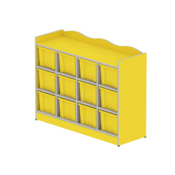 وحدة تخزين 12 خانه مقاس: 120*90*40سم_ بدون الصناديق