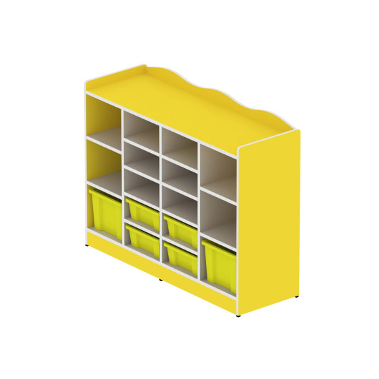 16-box storage unit Size: 120*90*40cm - without boxes