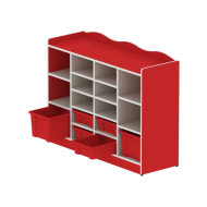 وحدة تخزين 16 خانه مقاس: 120*90*40سم- بدون الصناديق