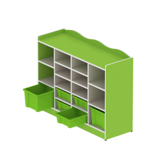 وحدة تخزين 16 خانه مقاس: 120*90*40سم- بدون الصناديق