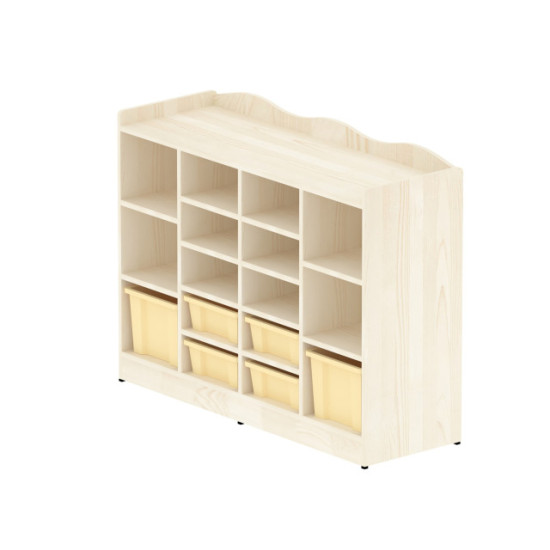 وحدة تخزين 16 خانه مقاس: 120*90*40سم- بدون الصناديق