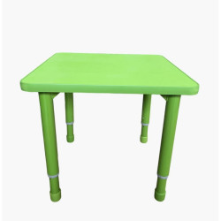 Square Wooden Table Size: 60*60 cm with Multi-Height Legs 55*75 cm - Green Color Square Wooden Table Size: 60*60 cm with Multi-Height Legs 55*75 cm - Green Color