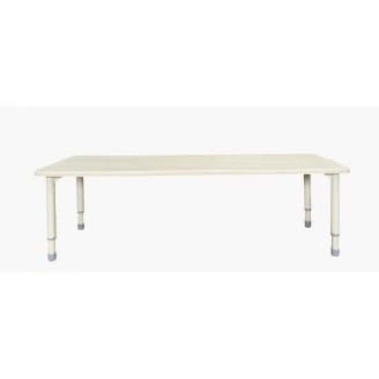 Rectangular Wood Table Size: 180*60 cm with Multi Legs Heights 55-75 cm - Wooden Color