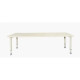 Rectangular Wood Table Size: 180*60 cm with Multi Legs Heights 55-75 cm - Wooden Color