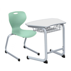 The distinctive and elegant table and chair of the student in primary school The distinctive and elegant table and chair of the student in primary school