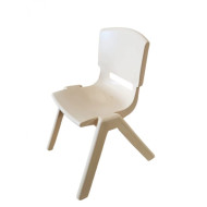 Plastic Chair Height 35 cm Beige Plastic Chair Height 35 cm Beige