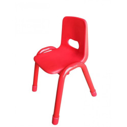 كرسي بلاستيك ارجل حديد ارتفاع 35 سم - احمر كرسي بلاستيك ارجل حديد ارتفاع 35 سم - احمر