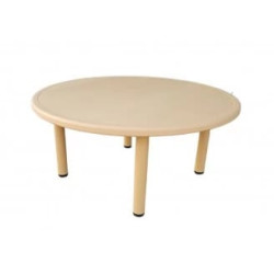 Single Level Round Table Plastic Size: 110*50 cm