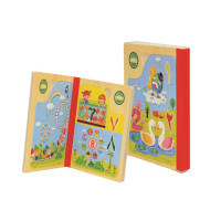 هيا نتعلم الارقام - كتاب بزل الارقام العربية - خشبي هيا نتعلم الارقام - كتاب بزل الارقام العربية - خشبي