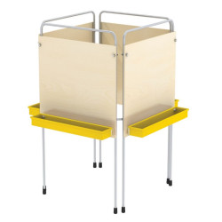 سبورة 4 أوجه ارجل حديد مقاس:70*70*120سم