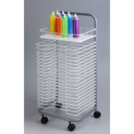 رفوف تجفيف الرسومات بعجلات مقاس :50*41.5*28.5 سم