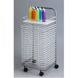 رفوف تجفيف الرسومات بعجلات مقاس :50*41.5*28.5 سم