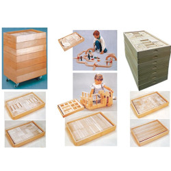 مكعبات خشبية 317 قطعة مع 7 صندوق مكعبات خشبية 317 قطعة مع 7 صندوق