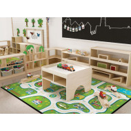 طاولة اللعب بالمكعبات 120*90*50 سم طاولة اللعب بالمكعبات 120*90*50 سم