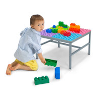 طاولة المكعبات الملونة - للمكعبات مقاس :56*56*40 سم