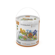 مكعبات بناء المدينة ( 100 قطعة ) مع فرشه