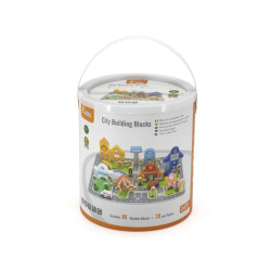 مكعبات بناء المدينة ( 100 قطعة ) مع فرشه