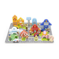 مكعبات بناء المدينة ( 100 قطعة ) مع فرشه