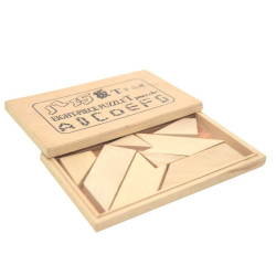 علبة تانجرام تحدي خشبي 8 قطع علبة تانجرام تحدي خشبي 8 قطع