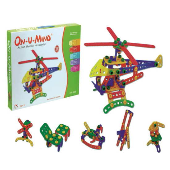 لعبة تحدي - لعبة التجميع ميكانو بلاستيك  168 قطعة لعبة تحدي - لعبة التجميع ميكانو بلاستيك  168 قطعة