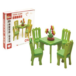 لعبة تحدي- تركيب طاولة الطعام خشبي لعبة تحدي- تركيب طاولة الطعام خشبي