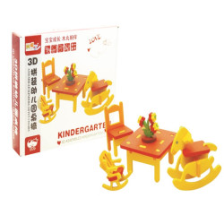 لعبة تحدي - تركيب كراسي الروضة خشبي لعبة تحدي - تركيب كراسي الروضة خشبي