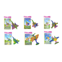 لعب تحدي - تركيب الطائرة منوع  مجموعة 6 - فوم لعب تحدي - تركيب الطائرة منوع  مجموعة 6 - فوم