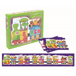 بزل قطار الحروف الانجليزية خشبي بزل قطار الحروف الانجليزية خشبي