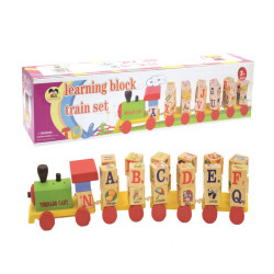 هيا نتعلم الحروف - مكعبات قطار الحروف الانجليزية الفاخر خشبي هيا نتعلم الحروف - مكعبات قطار الحروف الانجليزية الفاخر خشبي