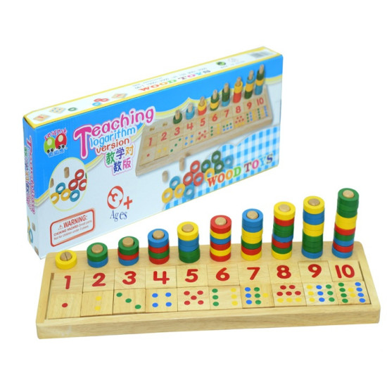 عداد الحلقات التصاعدي بصندوق خشبي عداد الحلقات التصاعدي بصندوق خشبي