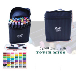 طقم الوان 48 قطعة بطرفين ماركر طقم الوان 48 قطعة بطرفين ماركر