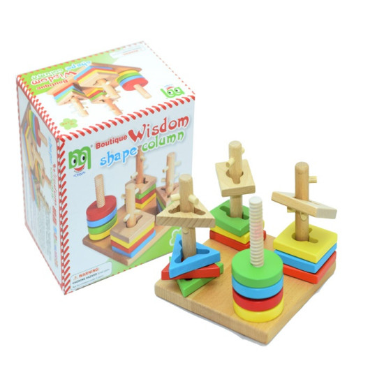 فك وبرم تطابق الاشكال الهندسية خشبي فك وبرم تطابق الاشكال الهندسية خشبي