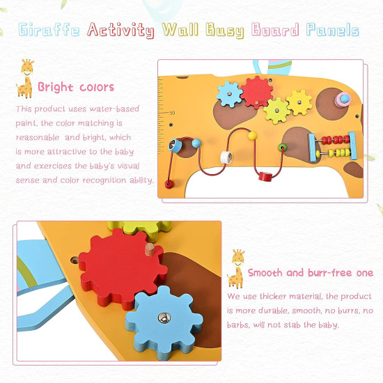 لعبة الجدار وقياس الطول الزرافة مقاس :128*53سم