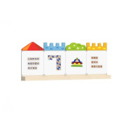 Magnetic wall exercise set with 9 different activities