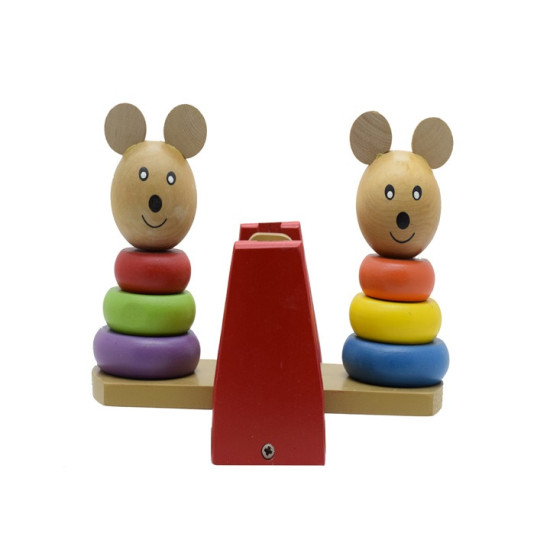 ميزان مصفوفة القطة الجميلة خشبي  ميزان مصفوفة القطة الجميلة خشبي