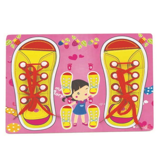 هيا نتعلم ربط الحذاء هيا نتعلم ربط الحذاء