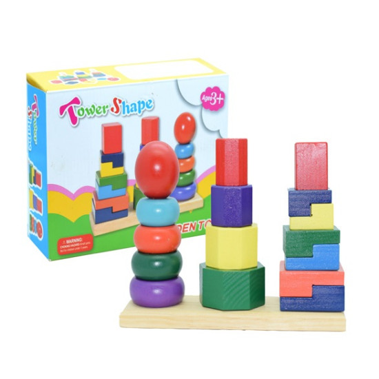 برج تطابق الأشكال صغير 3 عمود برج تطابق الأشكال صغير 3 عمود