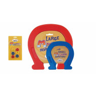 حذوة الحصان المغناطيسي مع 6 حلقات حذوة الحصان المغناطيسي مع 6 حلقات