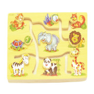 هيا نتعلم - متاهة تتبع الحيوانات ومطابقة الراس بالجسد كبير - خشبي هيا نتعلم - متاهة تتبع الحيوانات ومطابقة الراس بالجسد كبير - خشبي