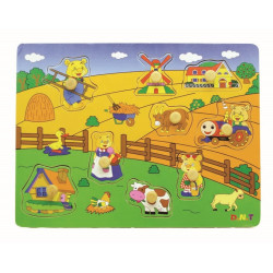 بزل المزرعة بمقابض- خشبي بزل المزرعة بمقابض- خشبي