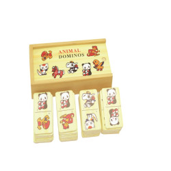 هيا نتعلم انواع الحيوانات - دومينوز الحيوانات خشبي  هيا نتعلم انواع الحيوانات - دومينوز الحيوانات خشبي