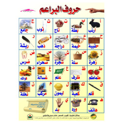 لوحة حروف البراعيم مقاس 70*50 سم  لوحة حروف البراعيم مقاس 70*50 سم