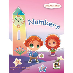 اكتب وامسح وتعلم  " Numbers "، مقاس الكتاب 29.7*21 سم اكتب وامسح وتعلم  " Numbers "، مقاس الكتاب 29.7*21 سم
