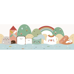 ديكور الحائط الكبير - المخبوزات الجميلة SIZE : 280*100*3 CM ديكور الحائط الكبير - المخبوزات الجميلة SIZE : 280*100*3 CM