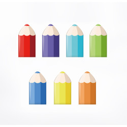 Wall Decor Protection Crayons 7 Different Colors