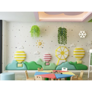 ديكور الحائط الكبير - مجموعة البالون  WALL DICORATION LARGE BALLOON SET مقاس :W280cmxH100cmcmx3cm ديكور الحائط الكبير - مجموعة البالون  WALL DICORATION LARGE BALLOON SET مقاس :W280cmxH100cmcmx3cm