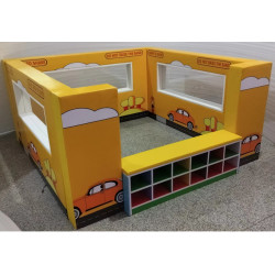 حوض رمل المدينة مقاس : 200*200*100سم حوض رمل المدينة مقاس : 200*200*100سم