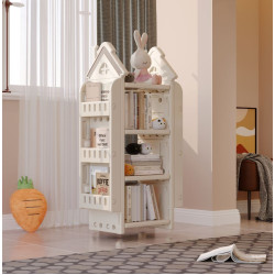 أرفف كتب بدون عجلات - أبيض مقاس :36*32*116سم أرفف كتب بدون عجلات - أبيض مقاس :36*32*116سم