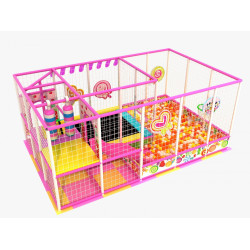 وحدة الألعاب الداخلية عالم الحلويات مقاس 6*4*2.5 متر