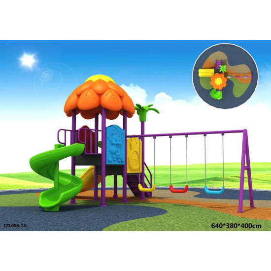 العاب أطفال زحاليق ومراجيح 3 مقعد مقاس :640*380*400 سم العاب أطفال زحاليق ومراجيح 3 مقعد مقاس :640*380*400 سم